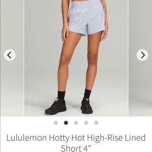 Lululemon “Hotty Hot” shorts